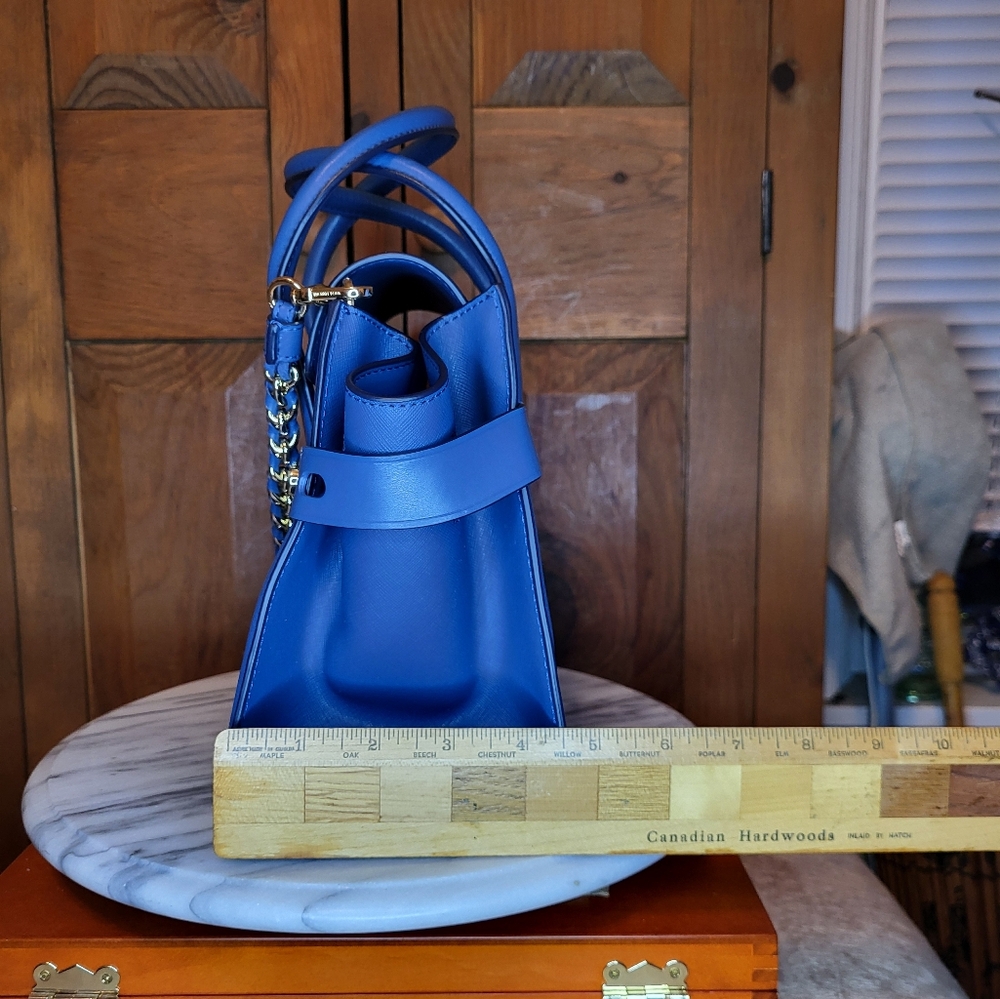 Michael Kors Blue Leather Handbag - Picture 17 of 17